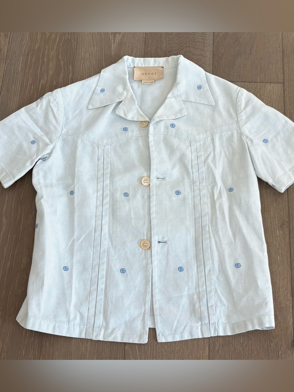Kid’s Gucci Pale Blue Shirt